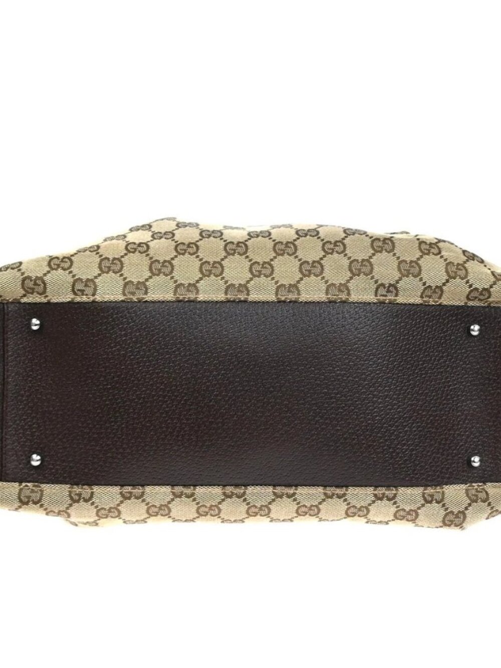 GUCCI Logo GG Pattern Shoulder Tote Bag Canvas Leather Brown 86KC878 - Picture 6 of 14